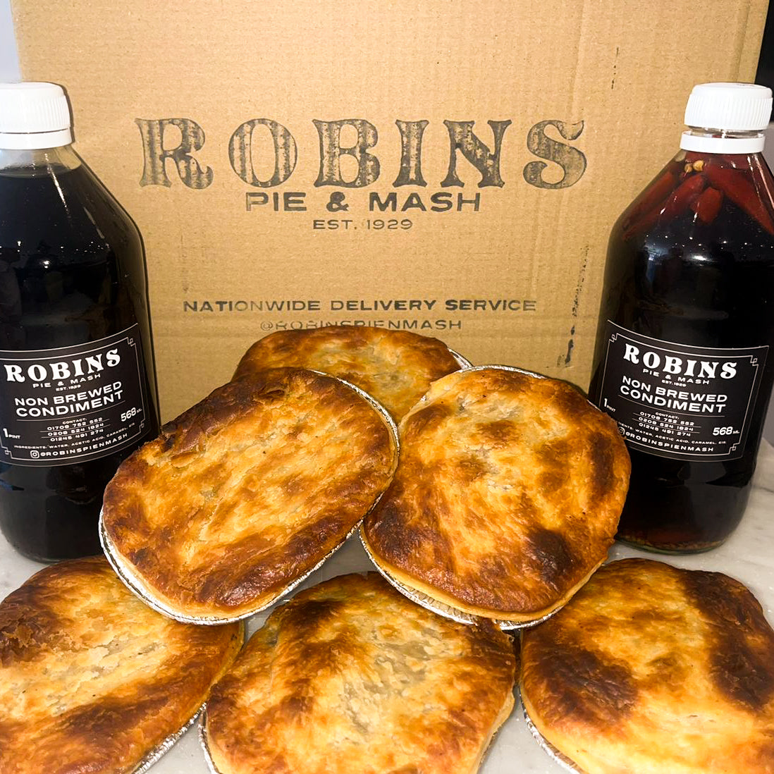 Robins Pie and Mash