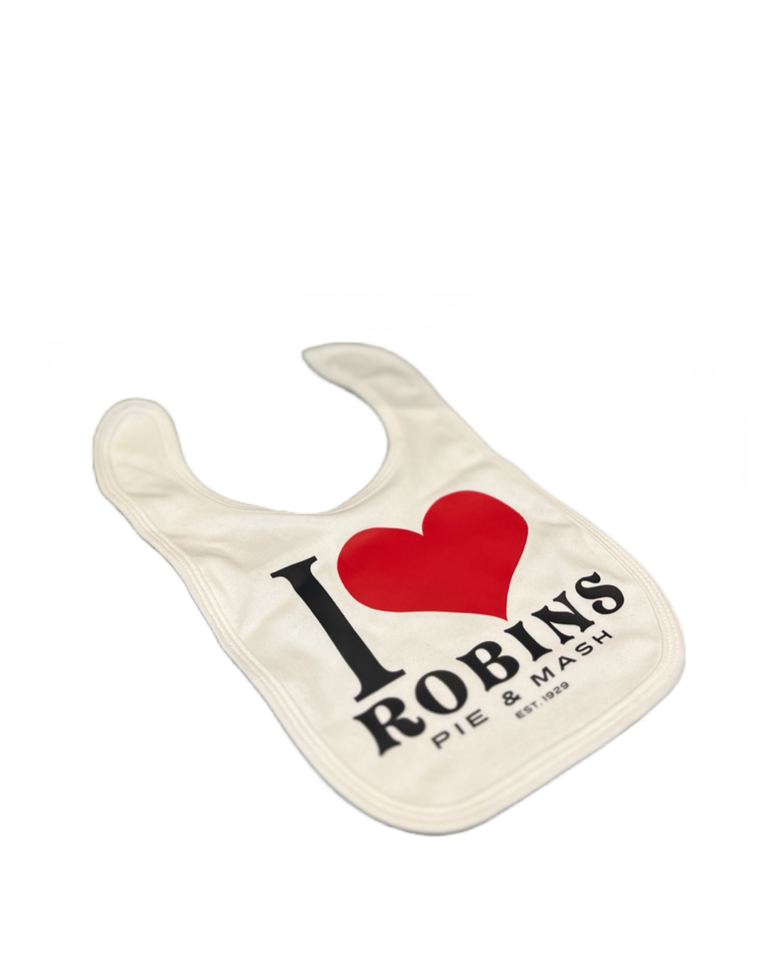 Robins Pie & Mash baby bib