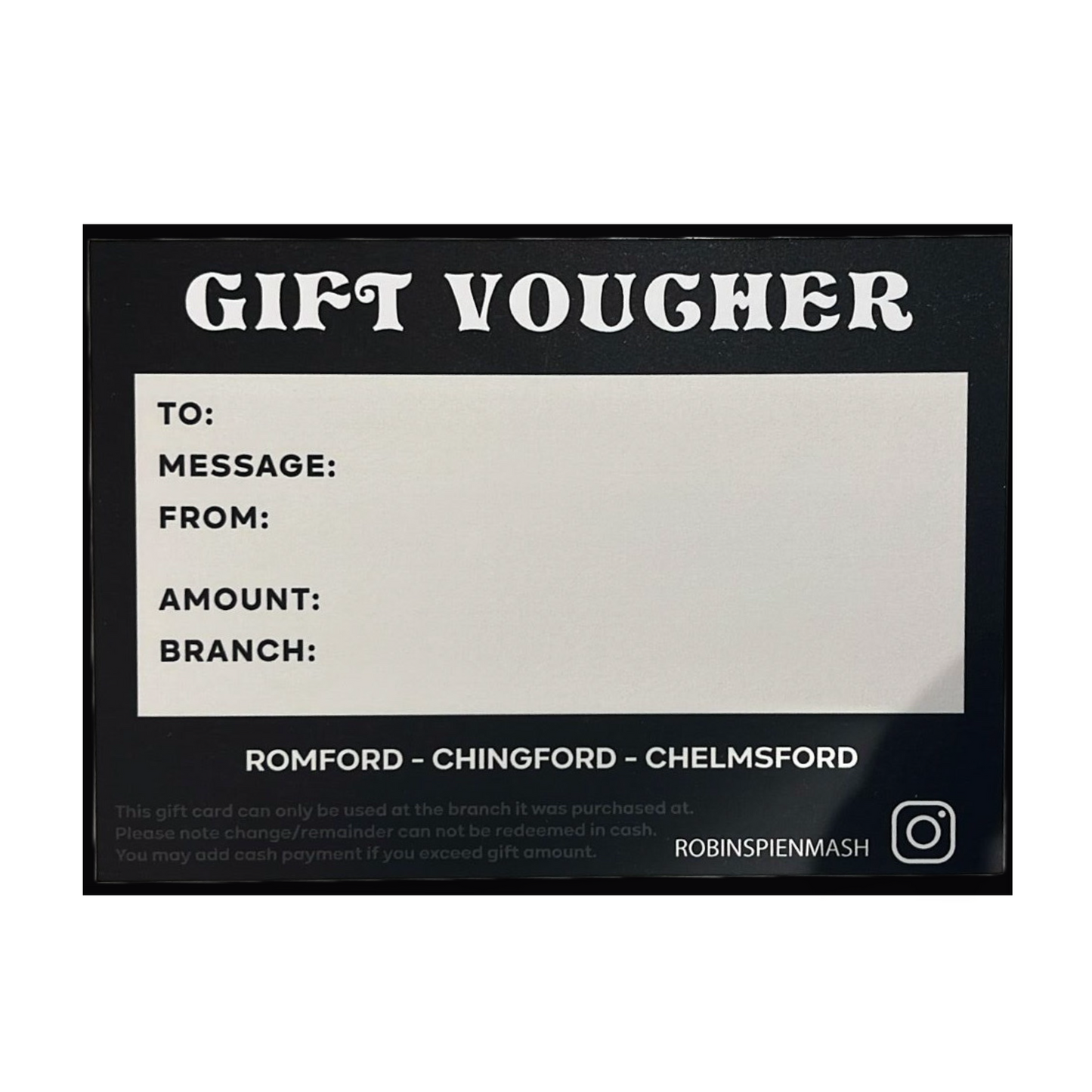 Robins Gift Card £10.00